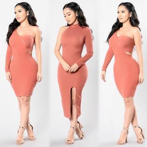 FASHION NOVA Let's Make It Happen Dress Marsala